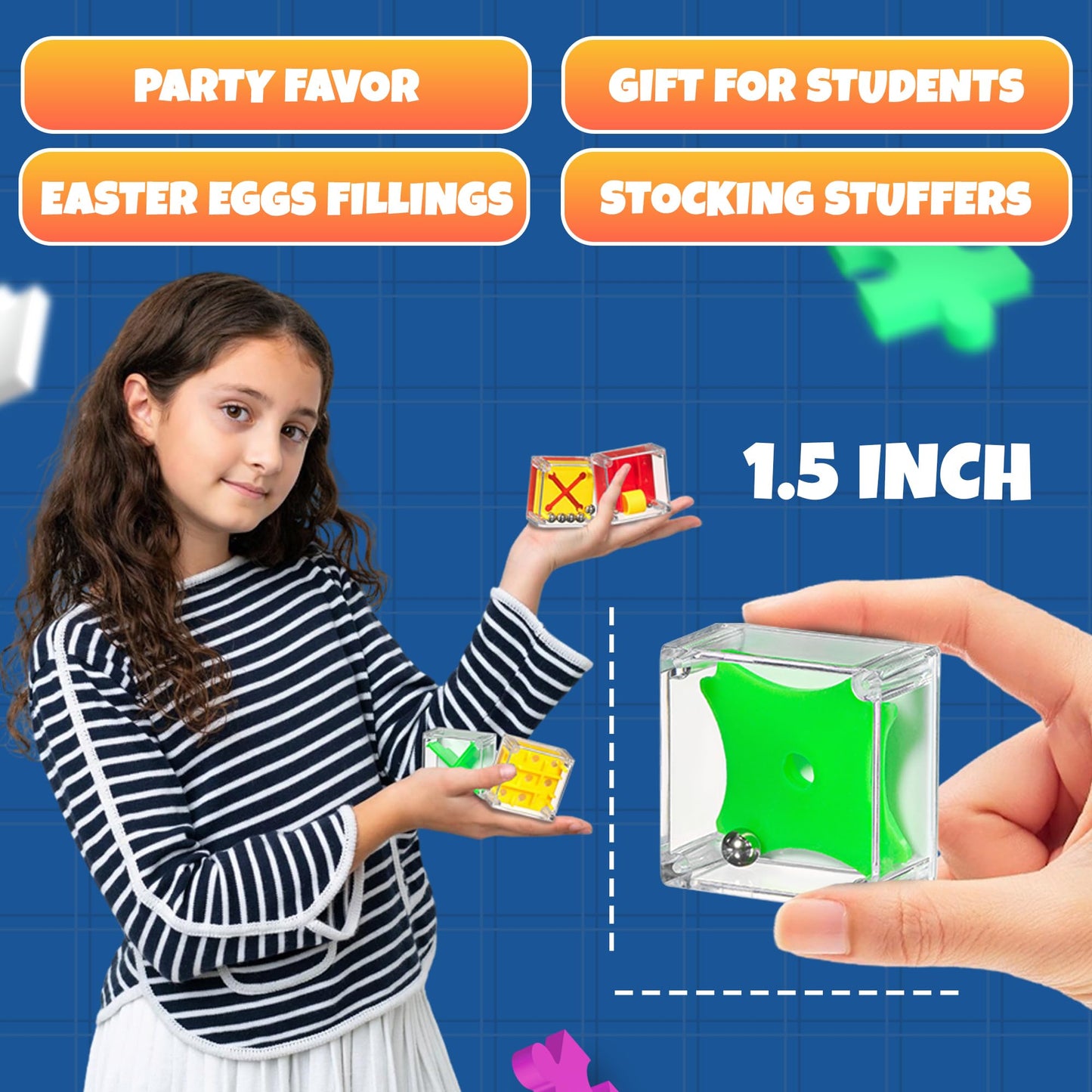 Mini Cube Puzzle Box Set for Balance & Brain Play