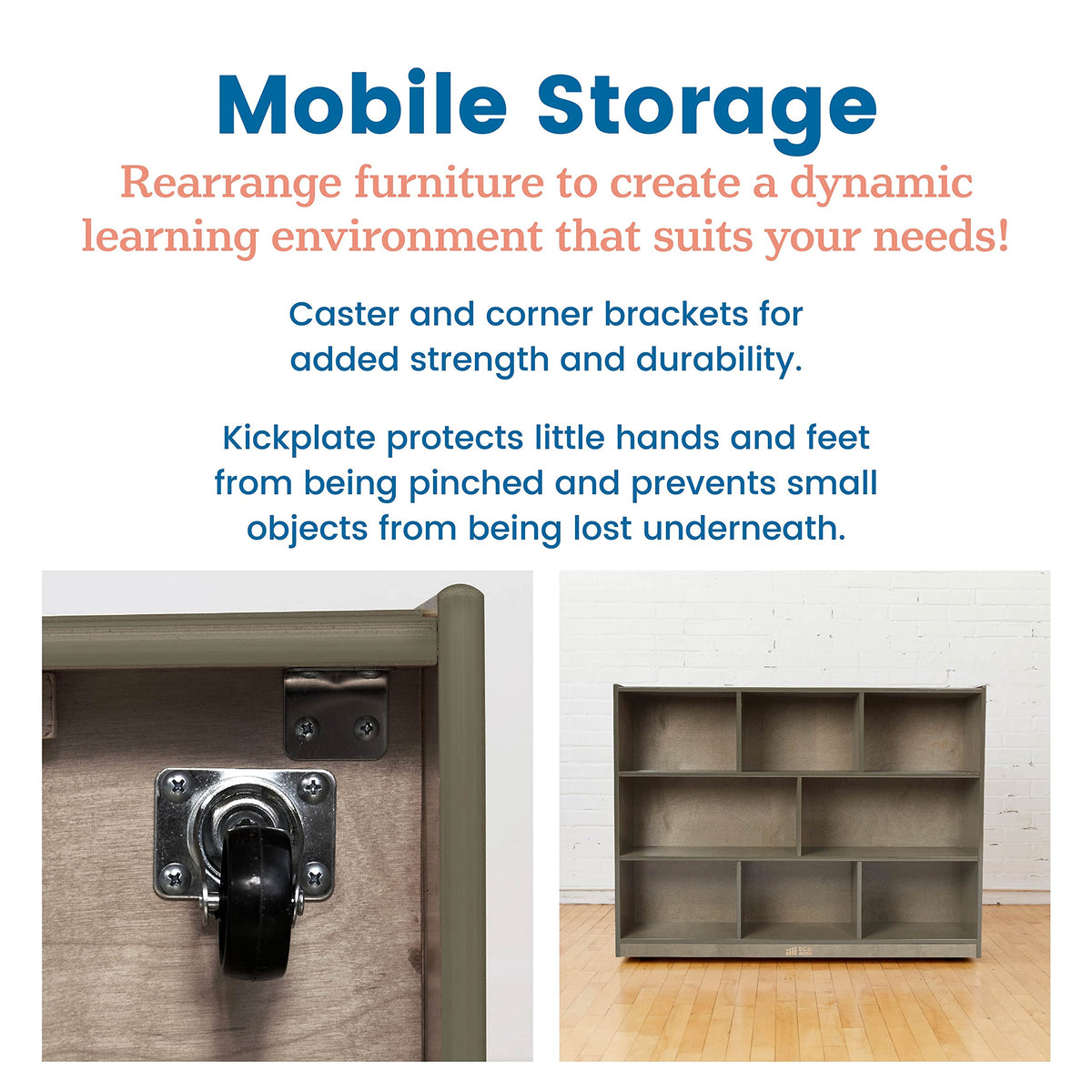 8-Compartment Storage Cabinet With 36-Inch Height