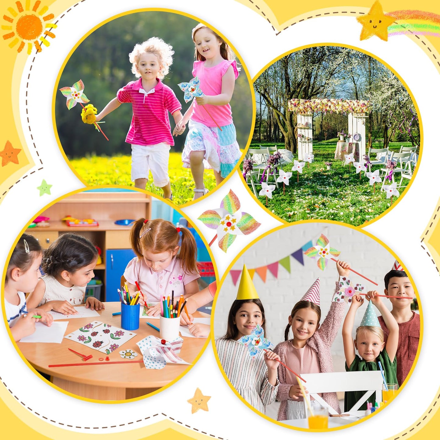 DIY Pinwheel Craft Kit for Kids’ Creative Play