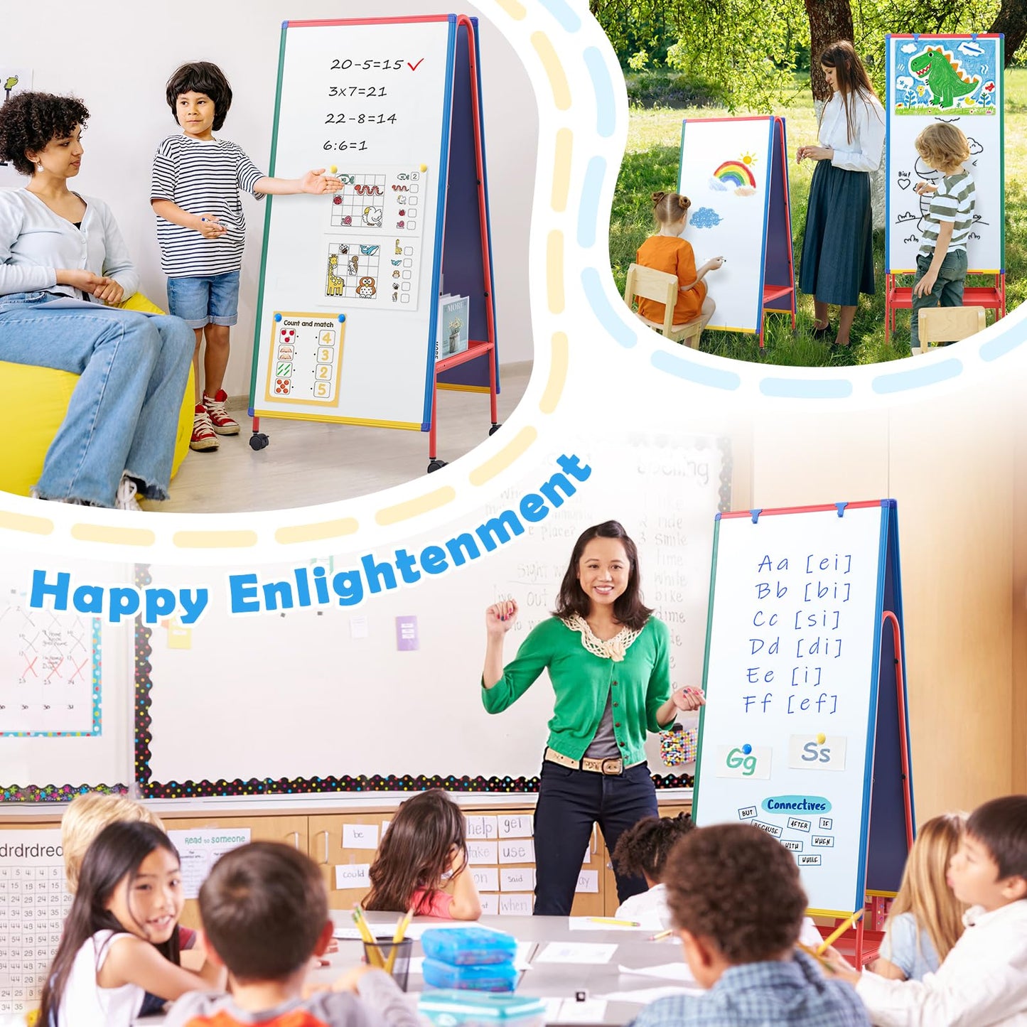 Dry Erase Board With Adjustable Stand
