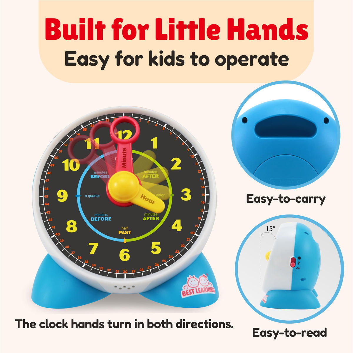 Talking Learning Clock for Kids’ Time Practice
