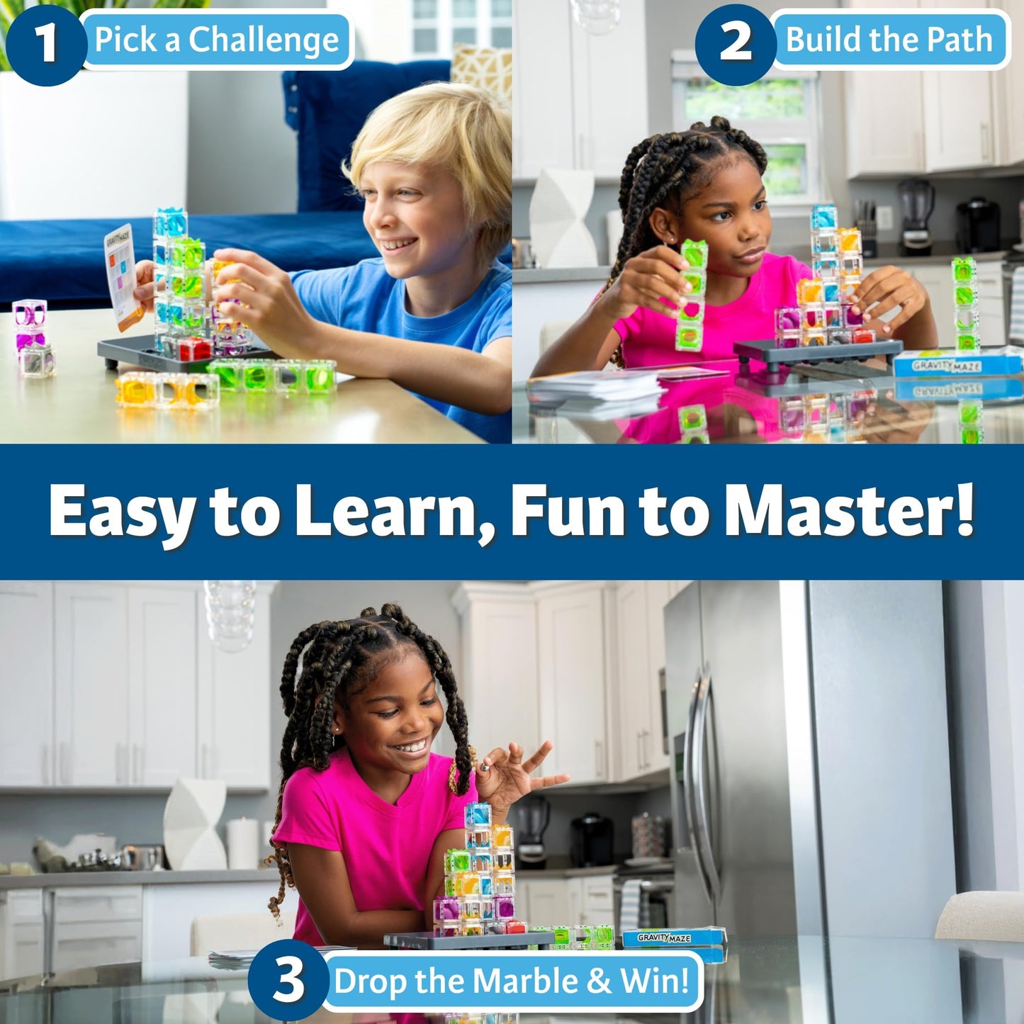 Gravity Maze Logic Game for STEM Problem Solving