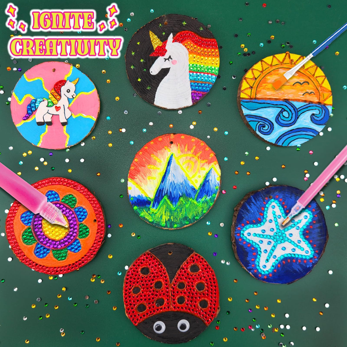 Wooden Painting Kit for Kids’ Creative Art Play