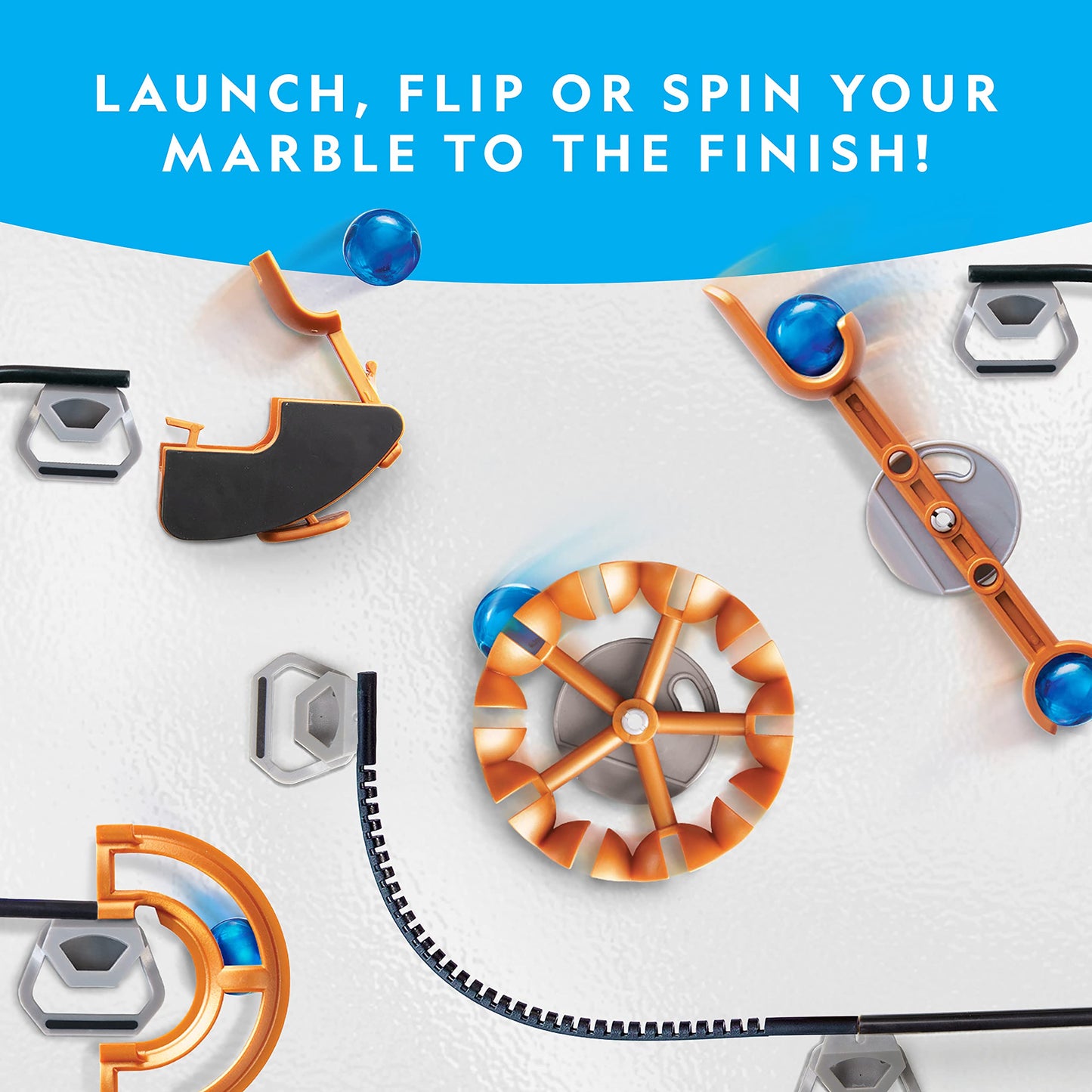 Magnetic Marble Run STEM Building Set With Tracks