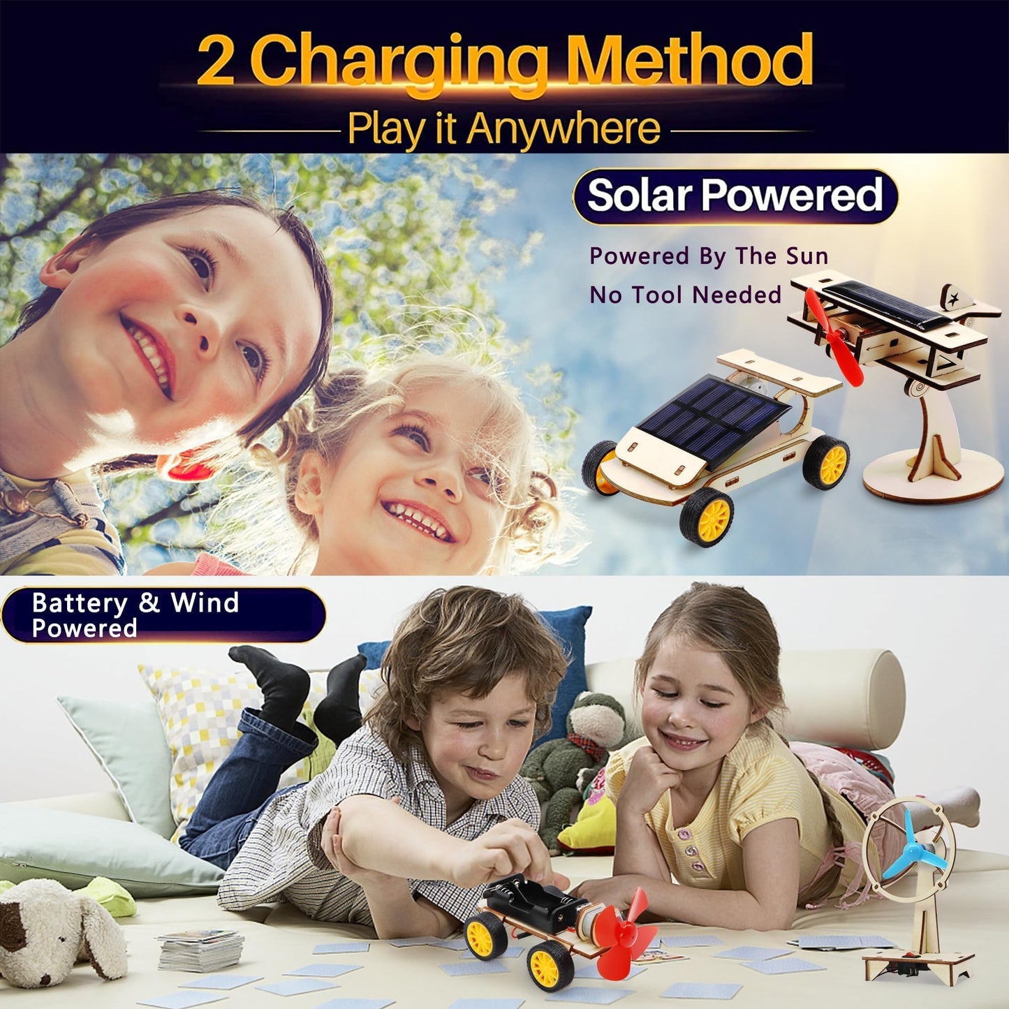 Solar Car Building Kit for STEM Engineering Projects