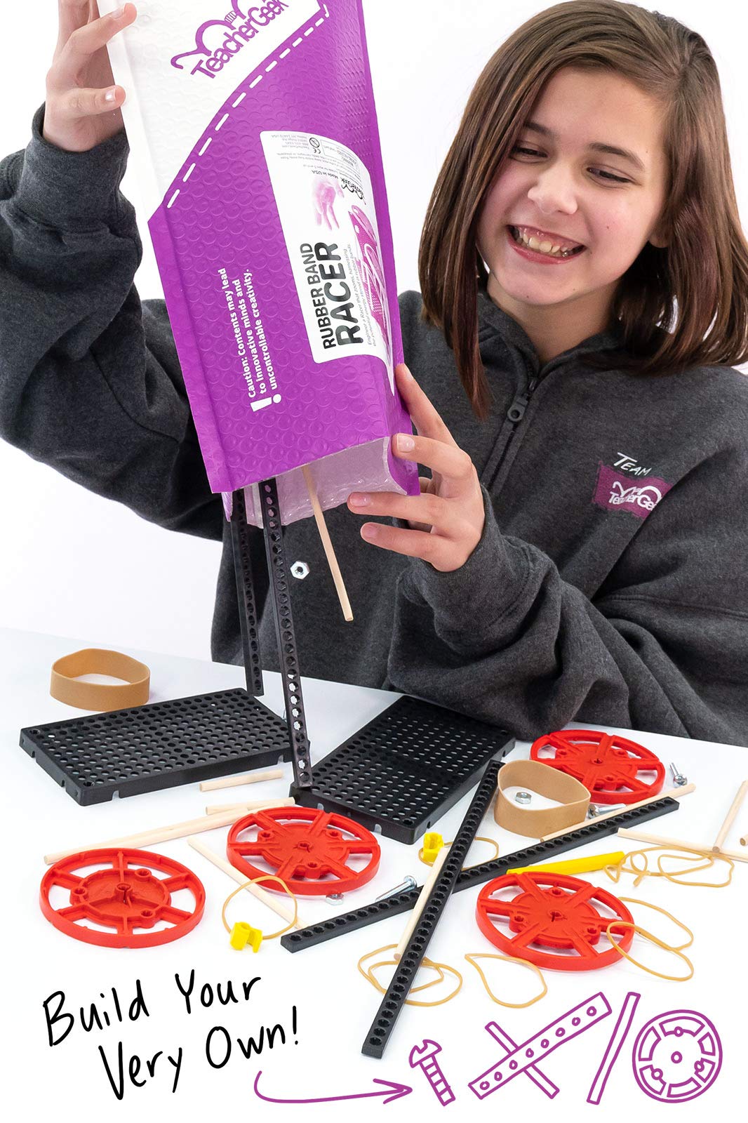 Rubber Band Racer STEM Engineering Activity Kit