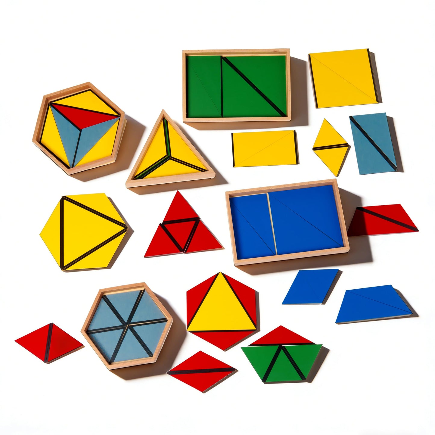 Montessori Constructive Triangles 5-Piece Box Set