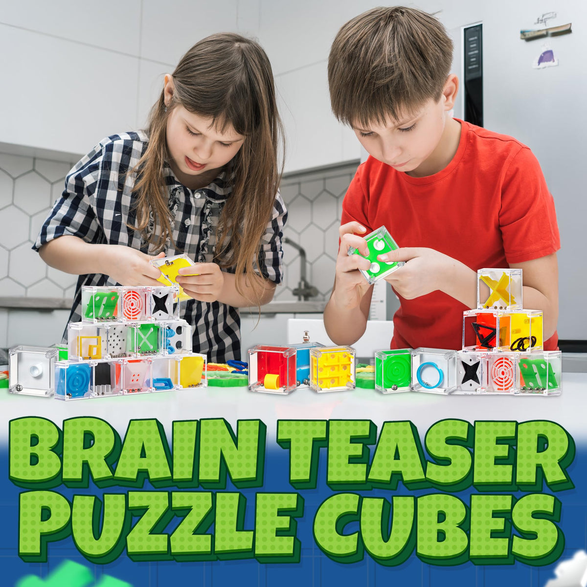 Mini Cube Puzzle Box Set for Balance & Brain Play