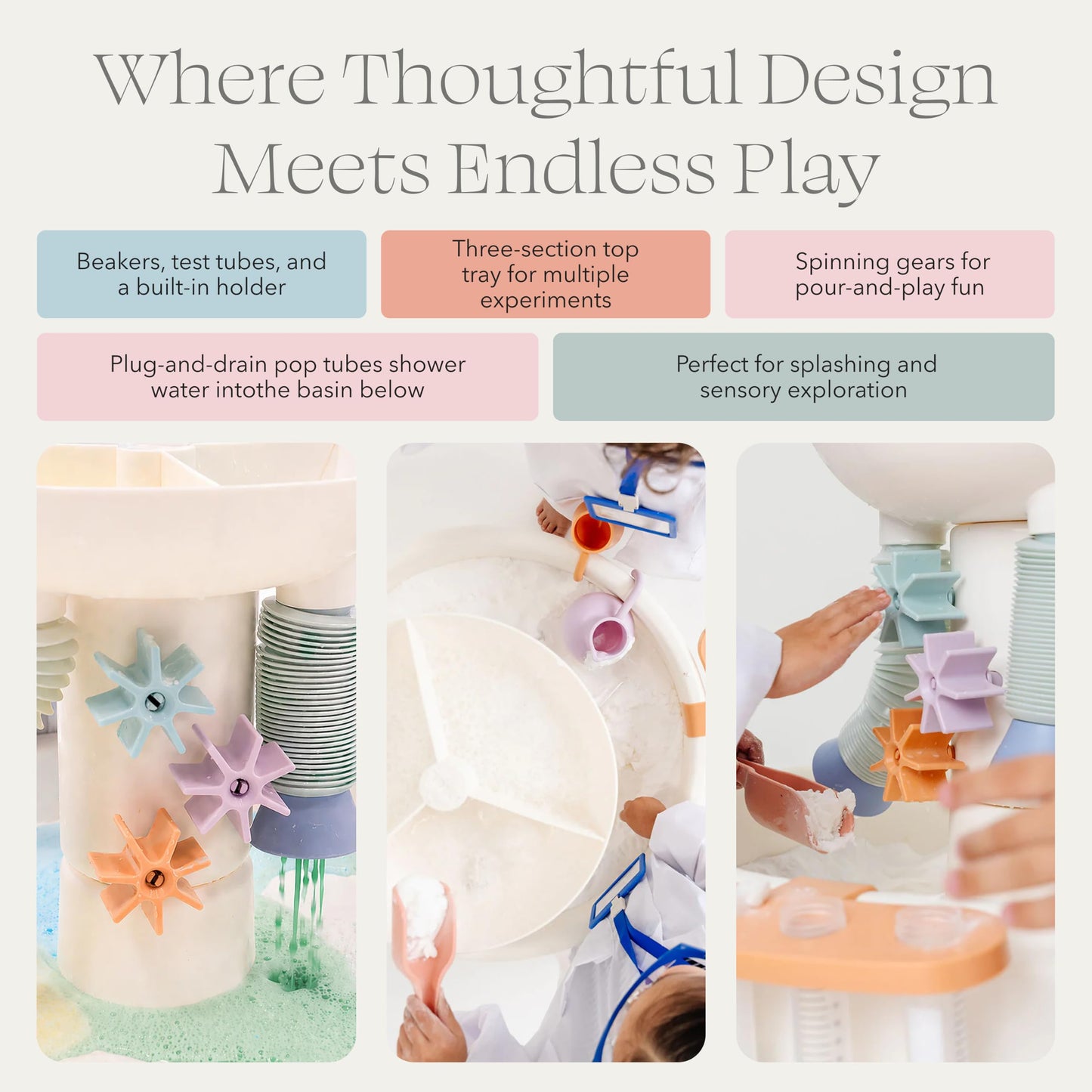 Kids Water & Sensory Table for Indoor Outdoor Play