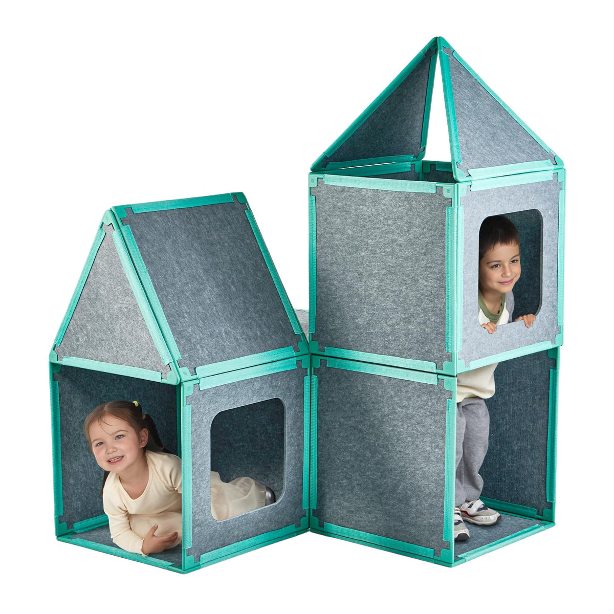 Magnetic Fort Building Kit for Creative STEM Play