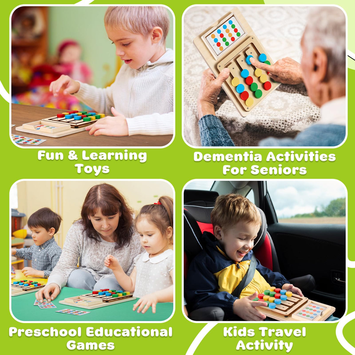 Montessori Color Matching Puzzle for Kids Ages 3–7