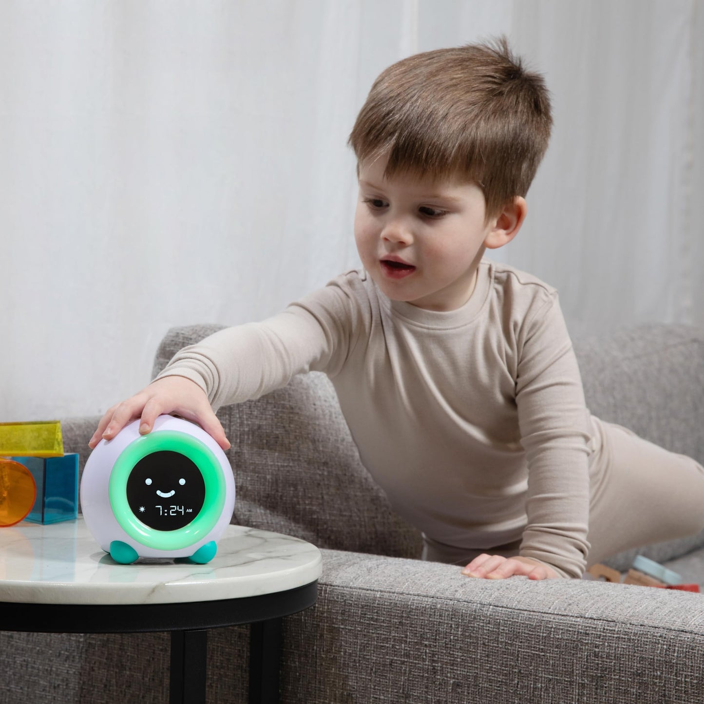 Kids Sleep Trainer Clock With Night Light & Sounds
