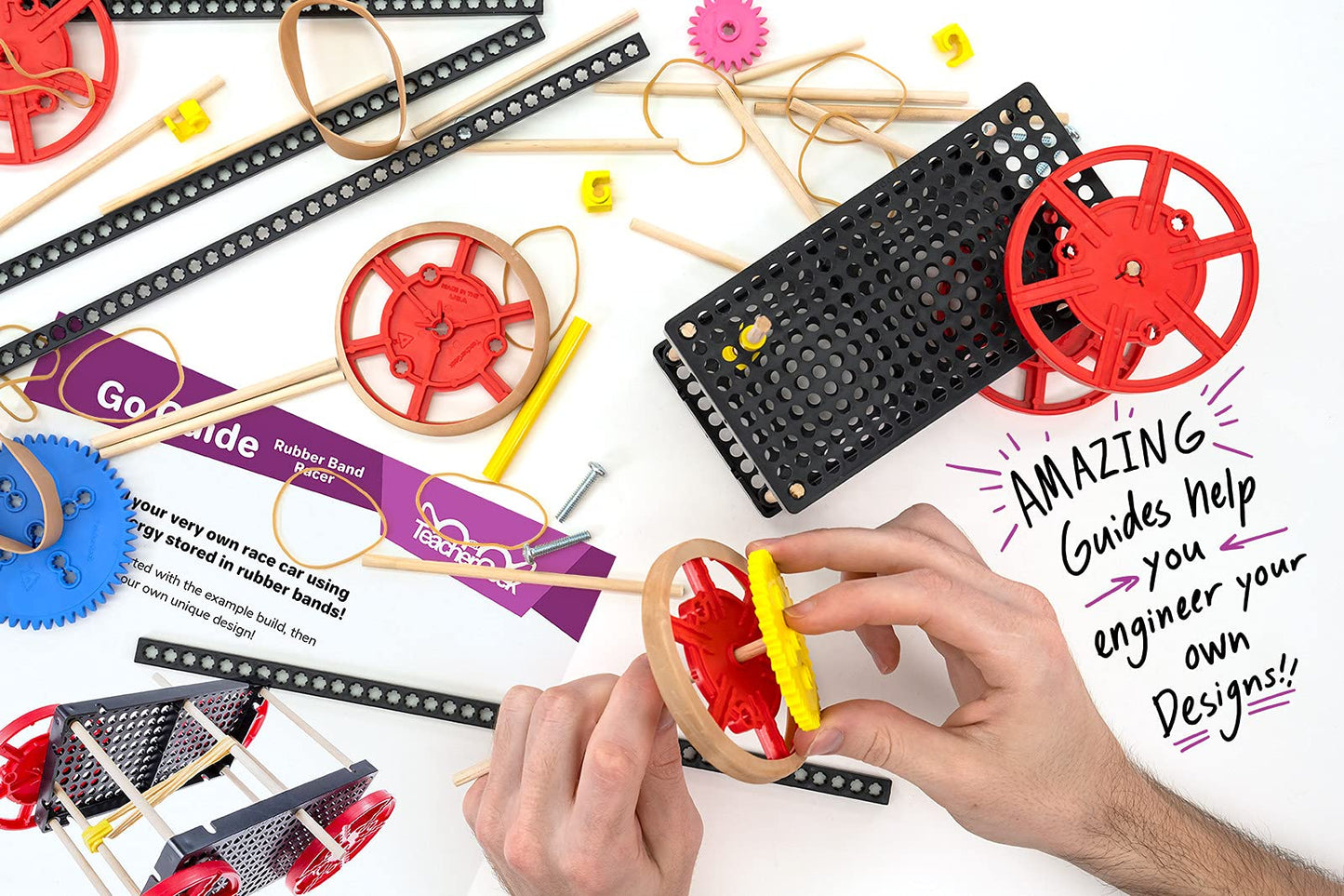 Rubber Band Racer STEM Engineering Activity Kit