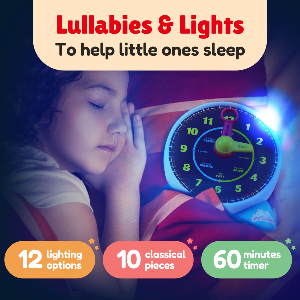 Talking Learning Clock for Kids’ Time Practice