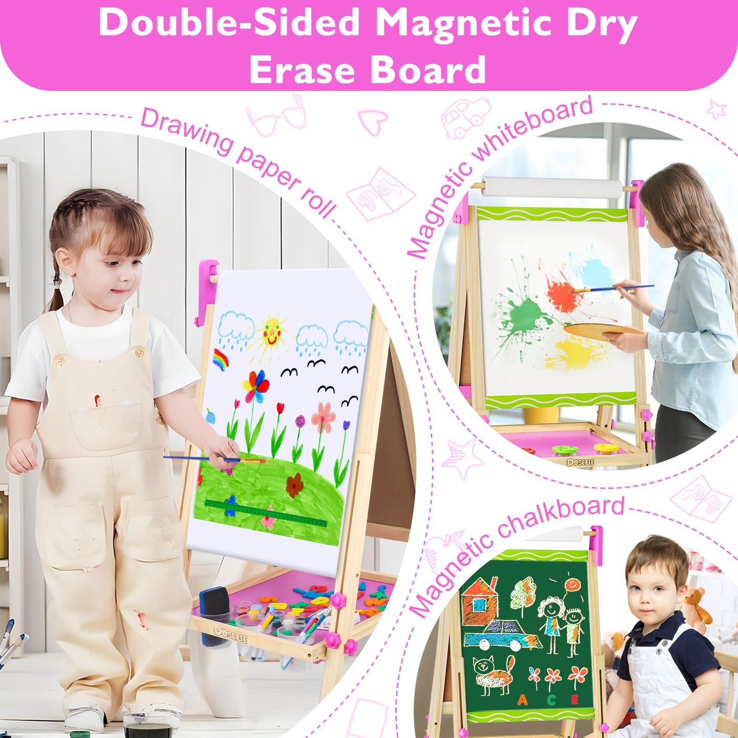Kids Art Easel for Drawing & Creative Play