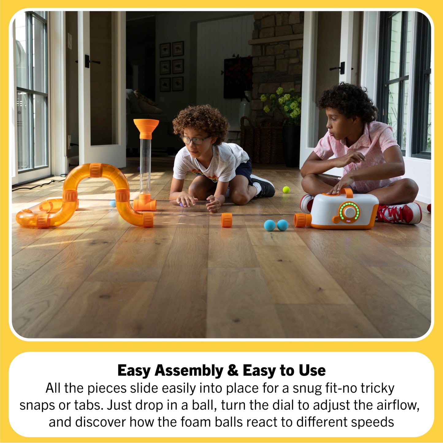 Air Tube Building Set for Creative STEM Play