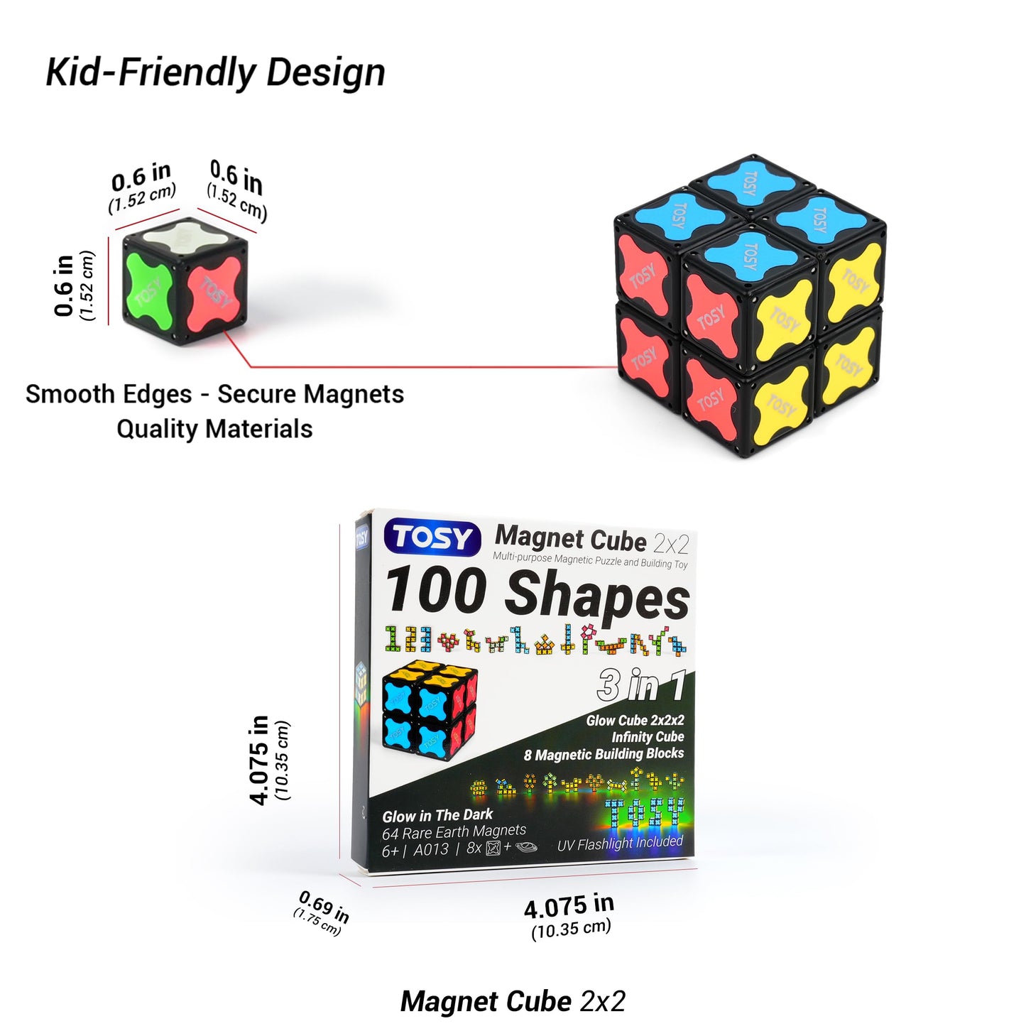 Magnetic Puzzle Cube With Transformable STEM Play