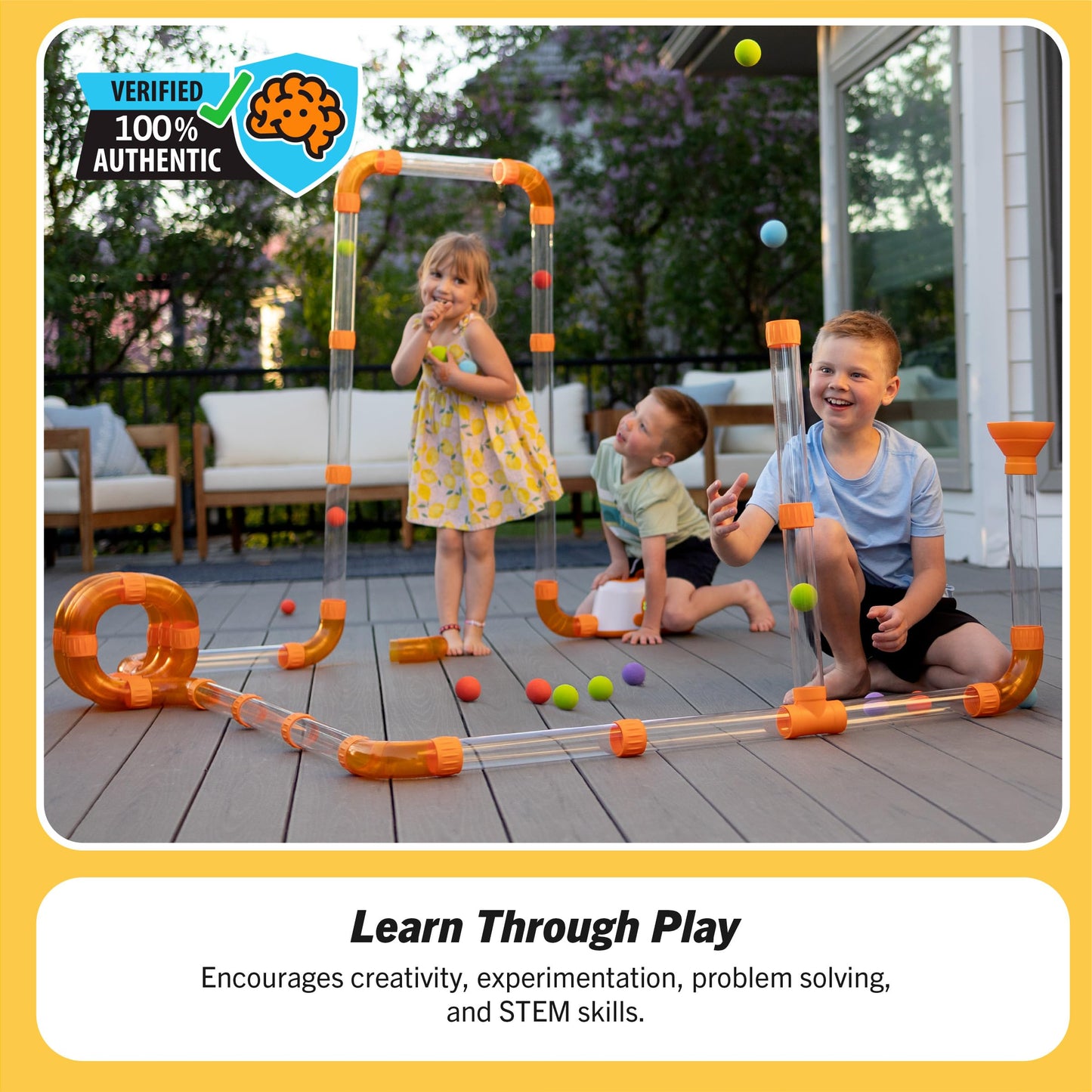 Air Tube Building Set for Creative STEM Play