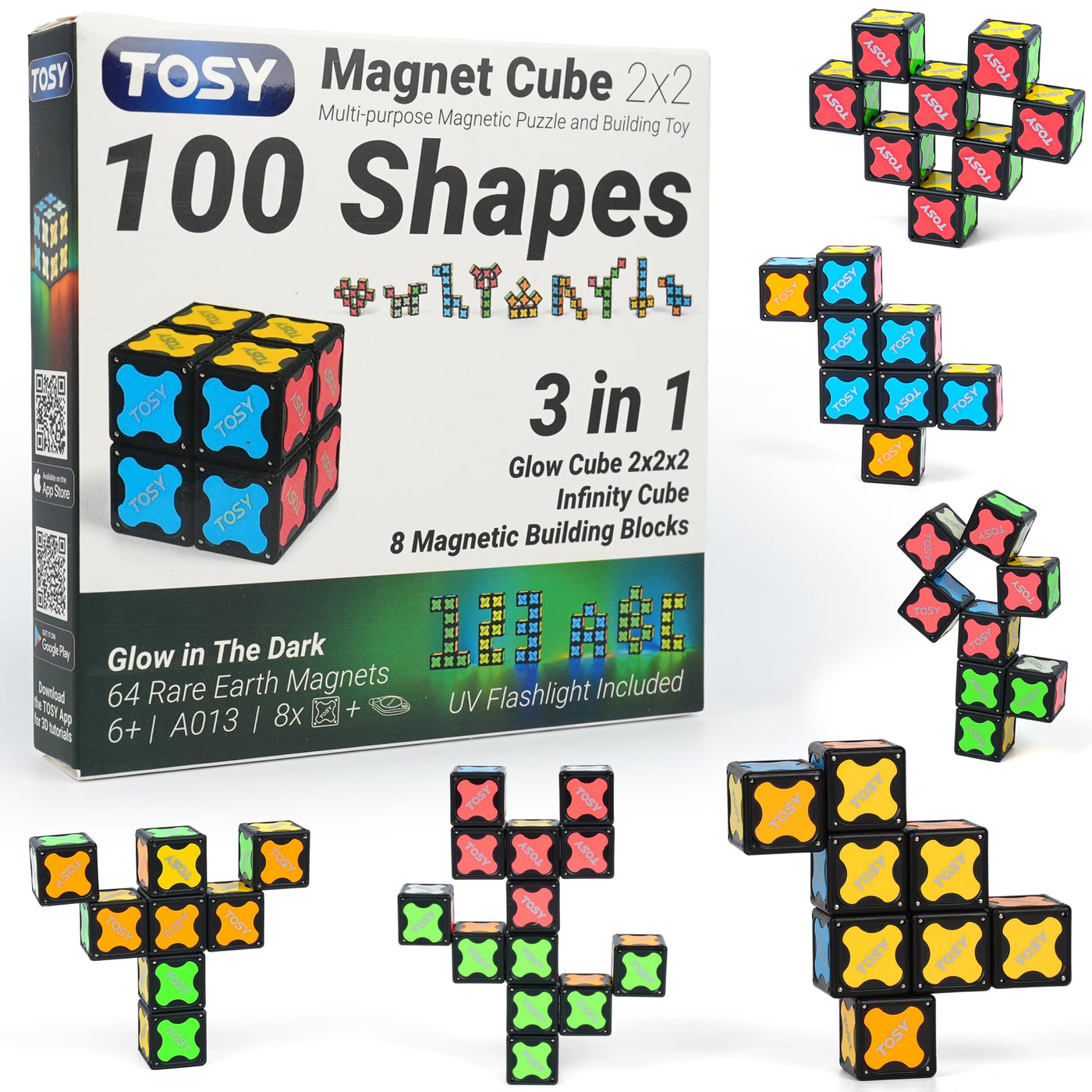 Magnetic Puzzle Cube With Transformable STEM Play