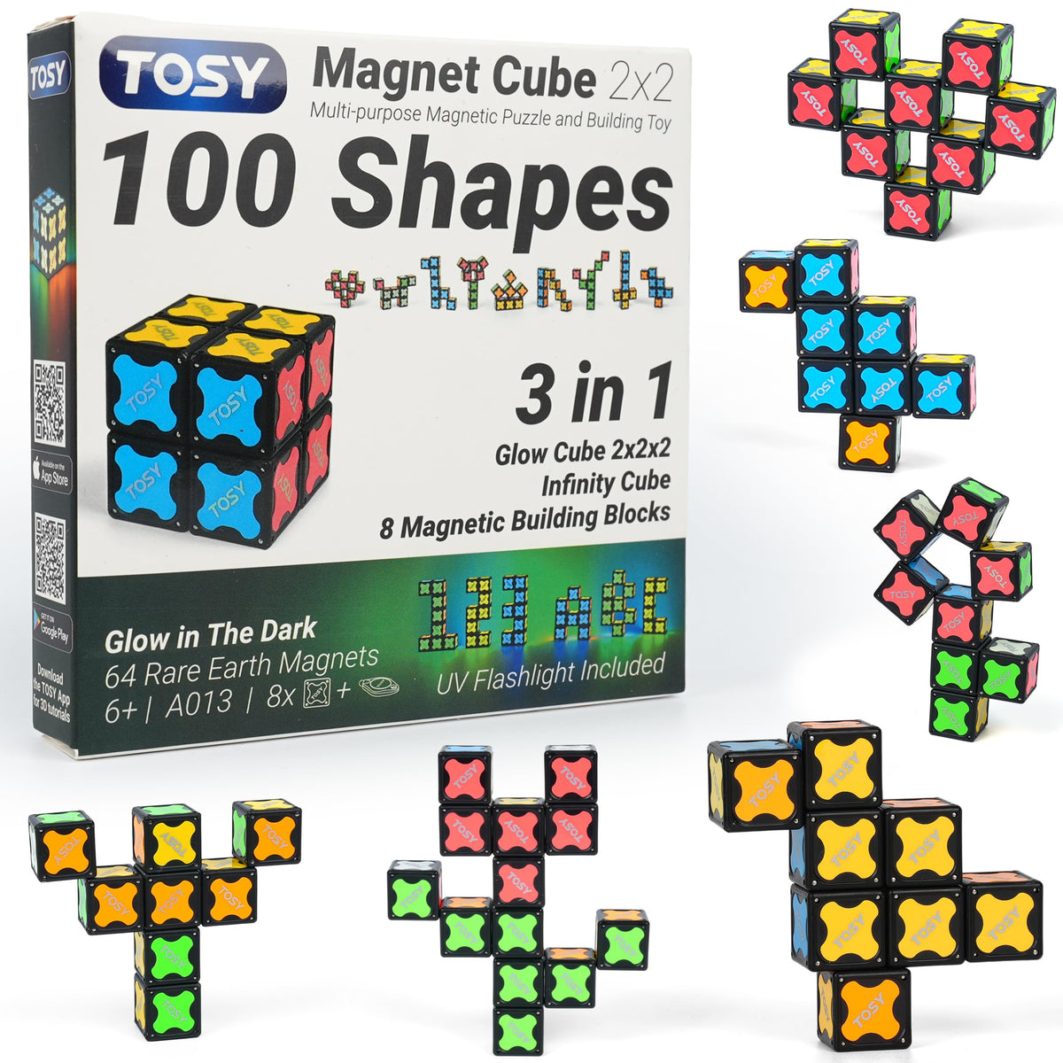 Magnetic Puzzle Cube With Transformable STEM Play