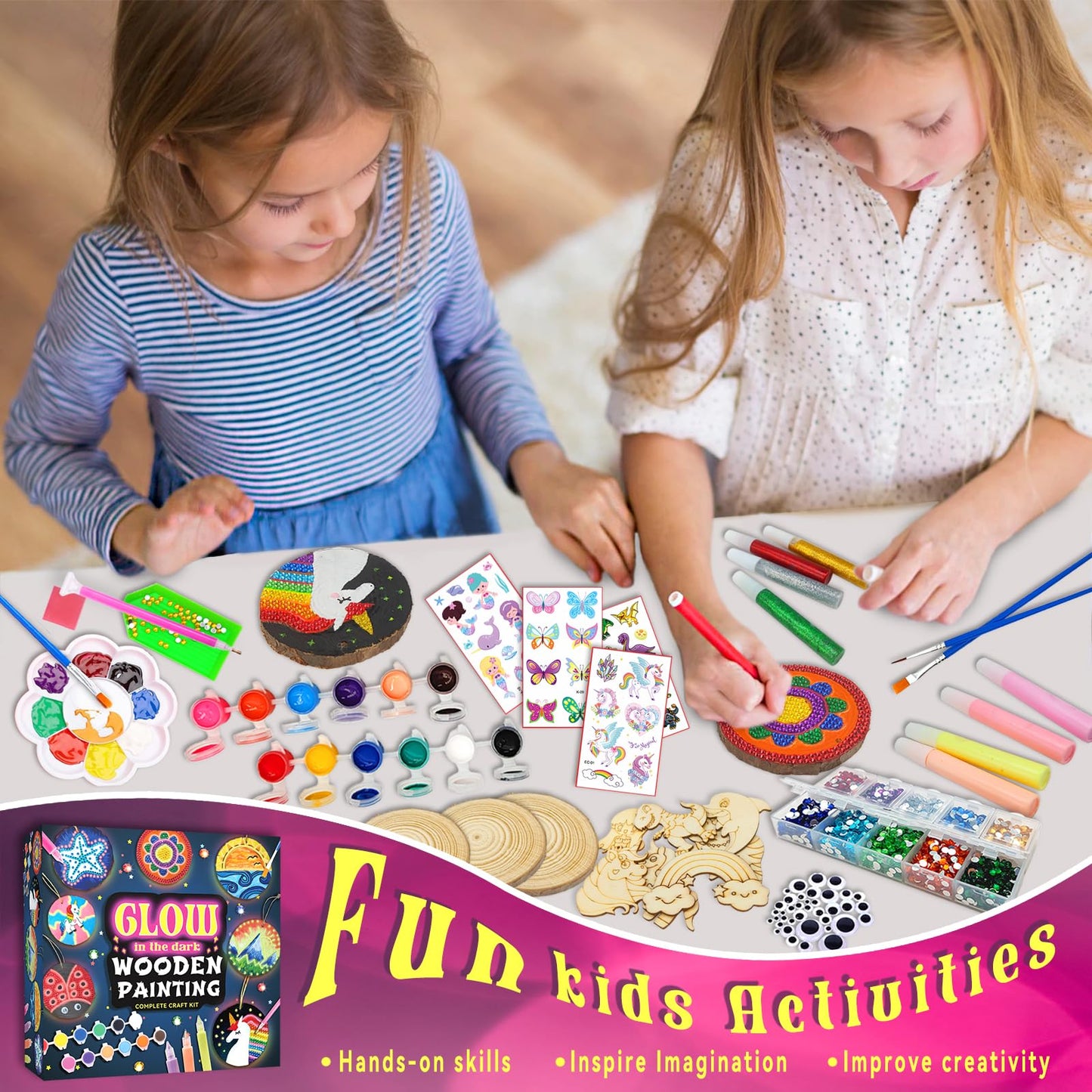 Wooden Painting Kit for Kids’ Creative Art Play