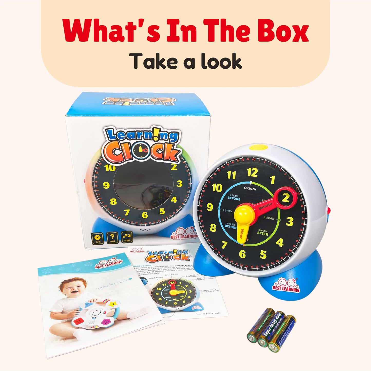 Talking Learning Clock for Kids’ Time Practice