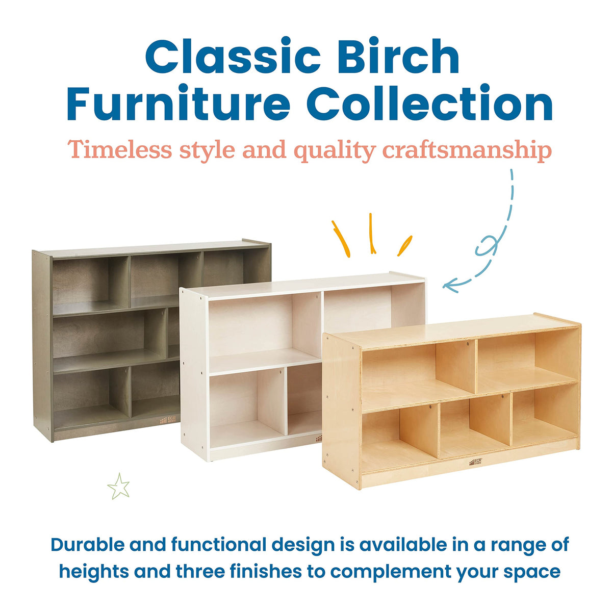8-Compartment Storage Cabinet With 36-Inch Height