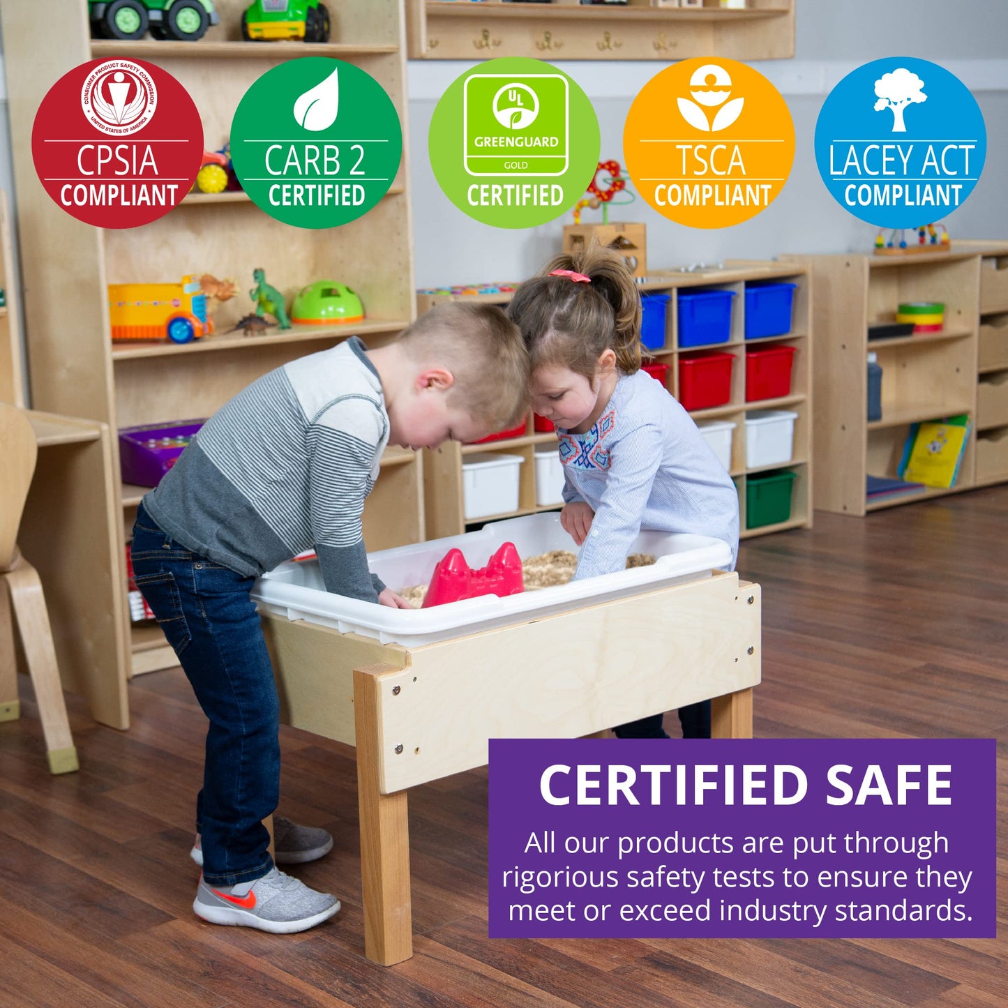 Children's 4-Sided Plywood Art Easel With Storage