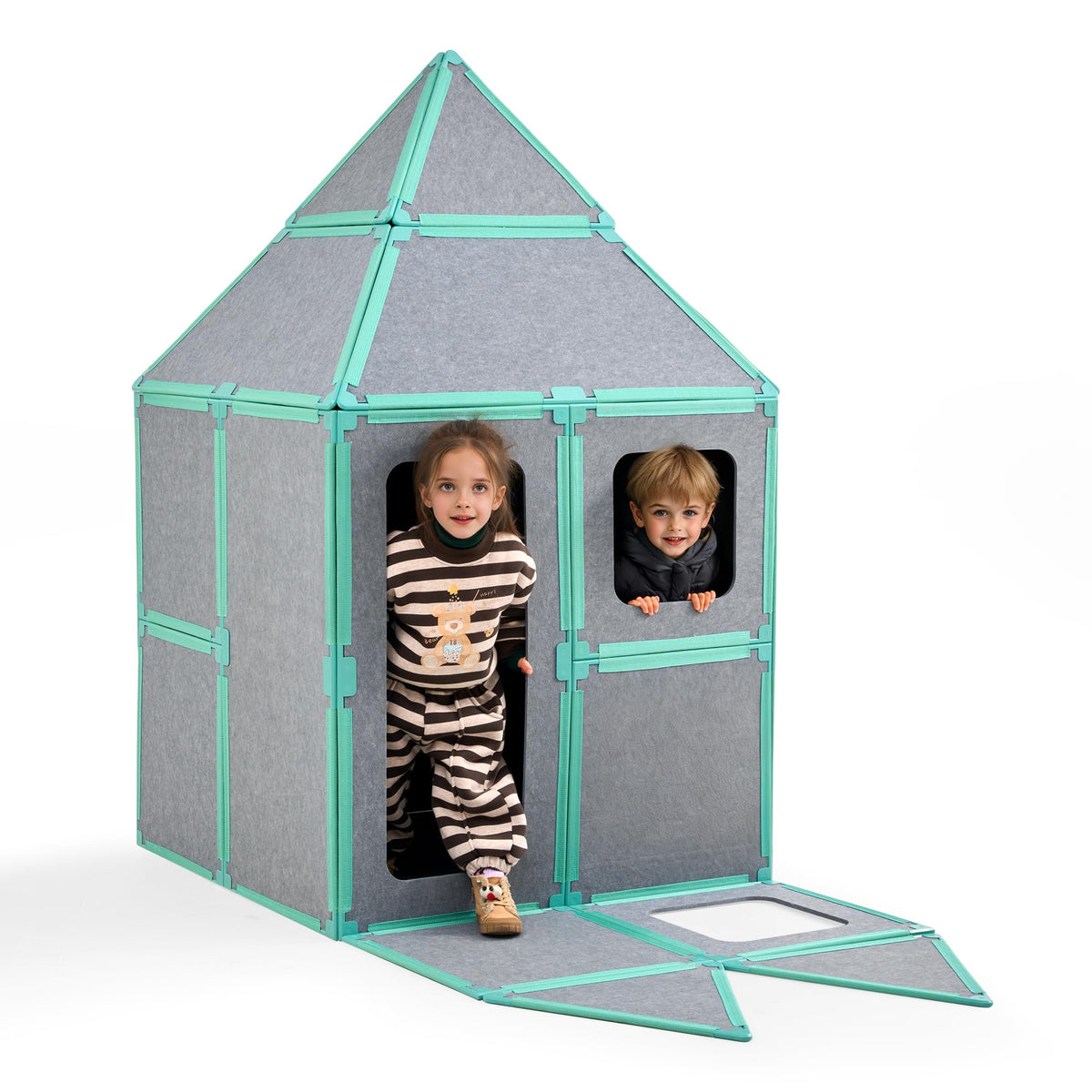 Magnetic Fort Building Kit for Creative STEM Play