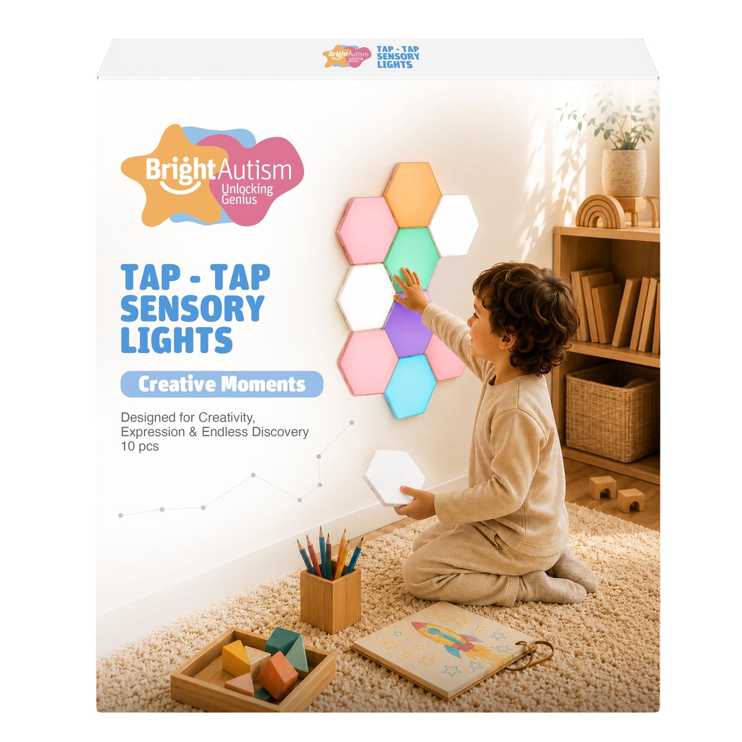 Tap-Tap Sensory Lights for Calming & Creative Play