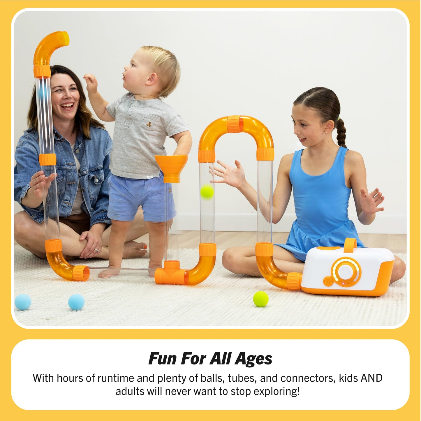 Air Tube Building Set for Creative STEM Play