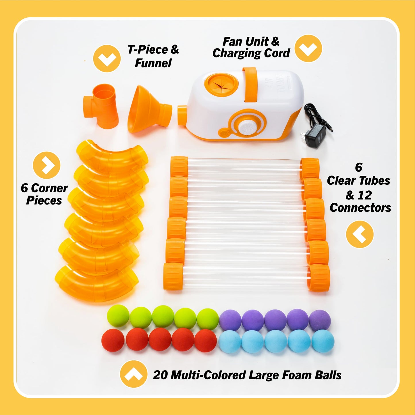 Air Tube Building Set for Creative STEM Play