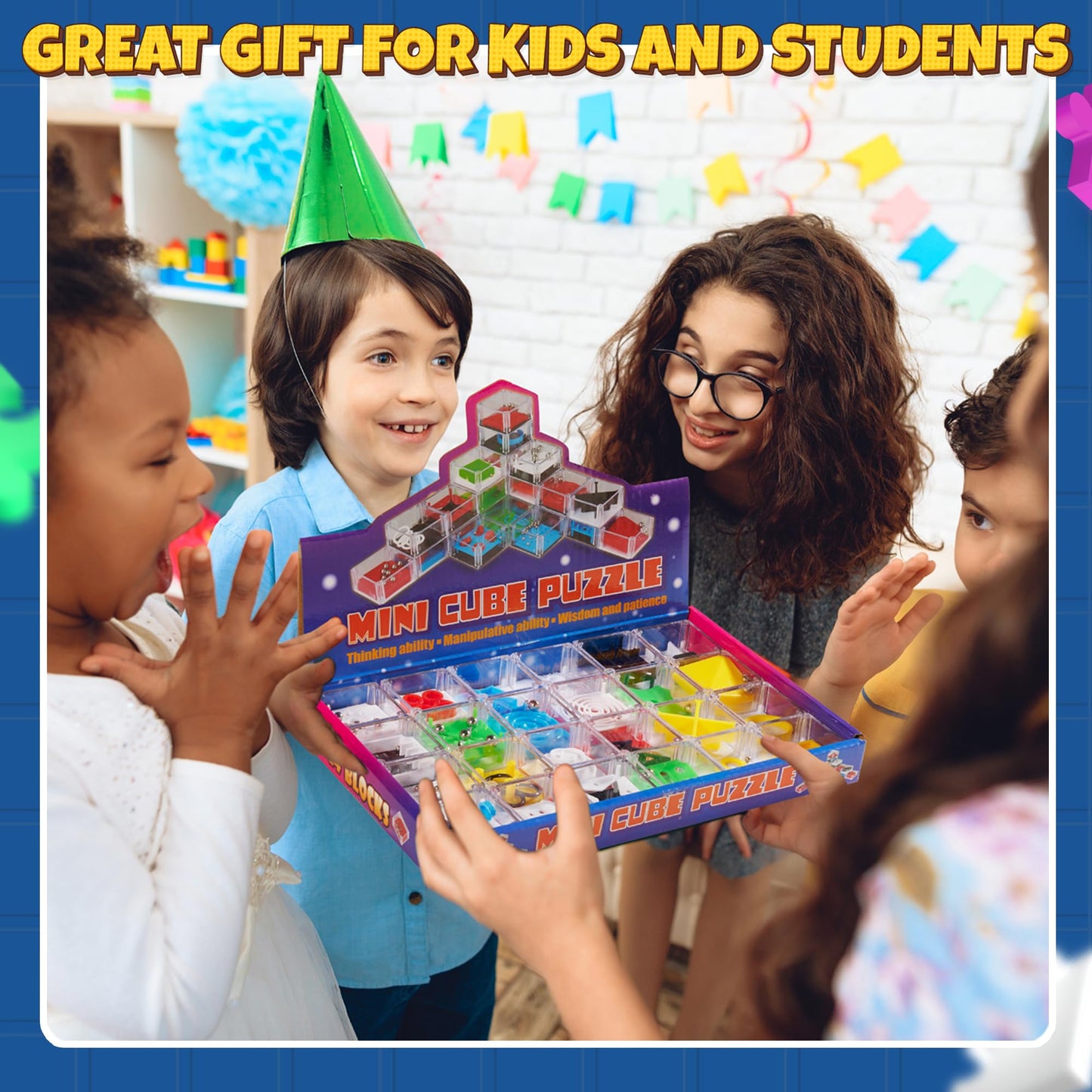 Mini Cube Puzzle Box Set for Balance & Brain Play