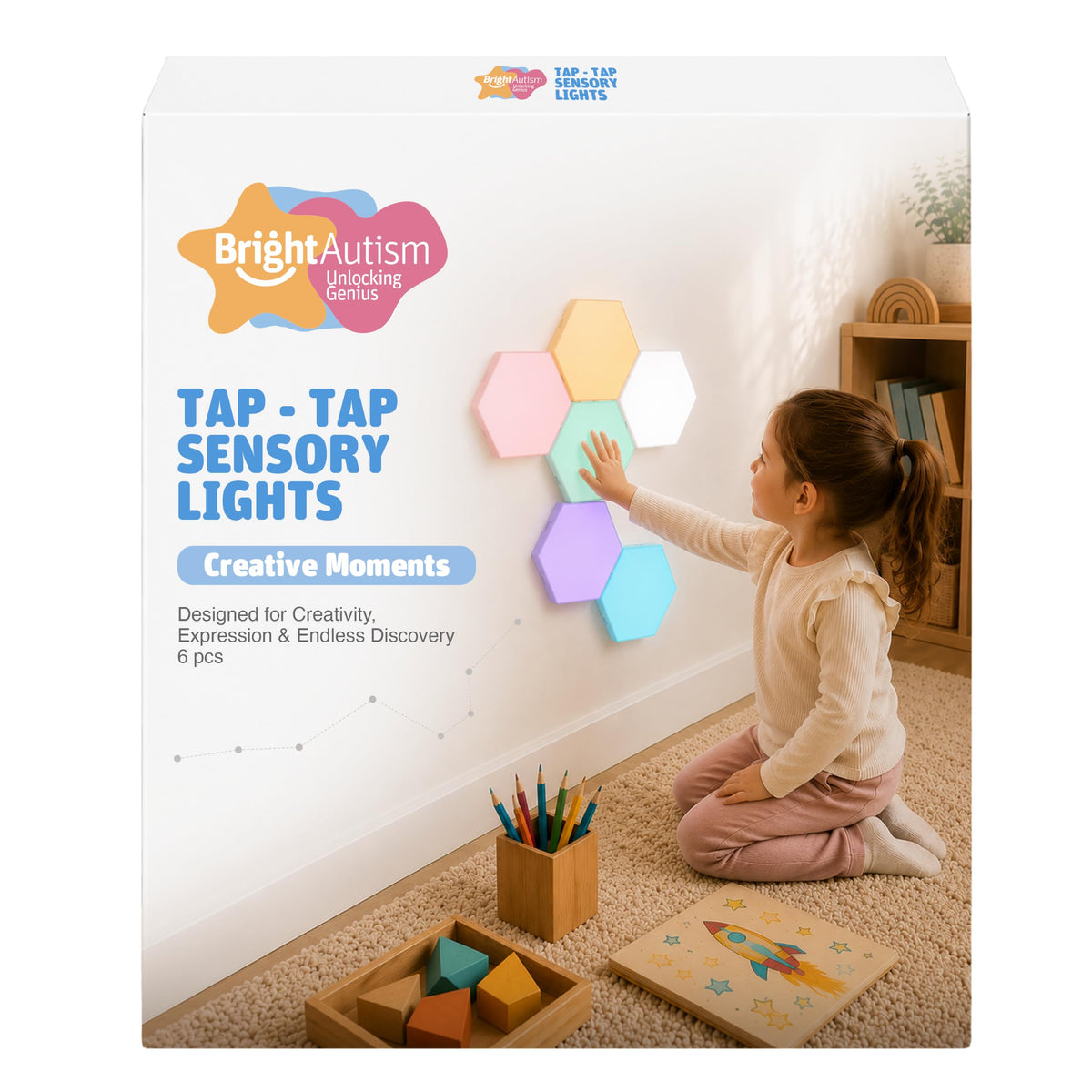 Tap-Tap Sensory Lights for Calming & Creative Play
