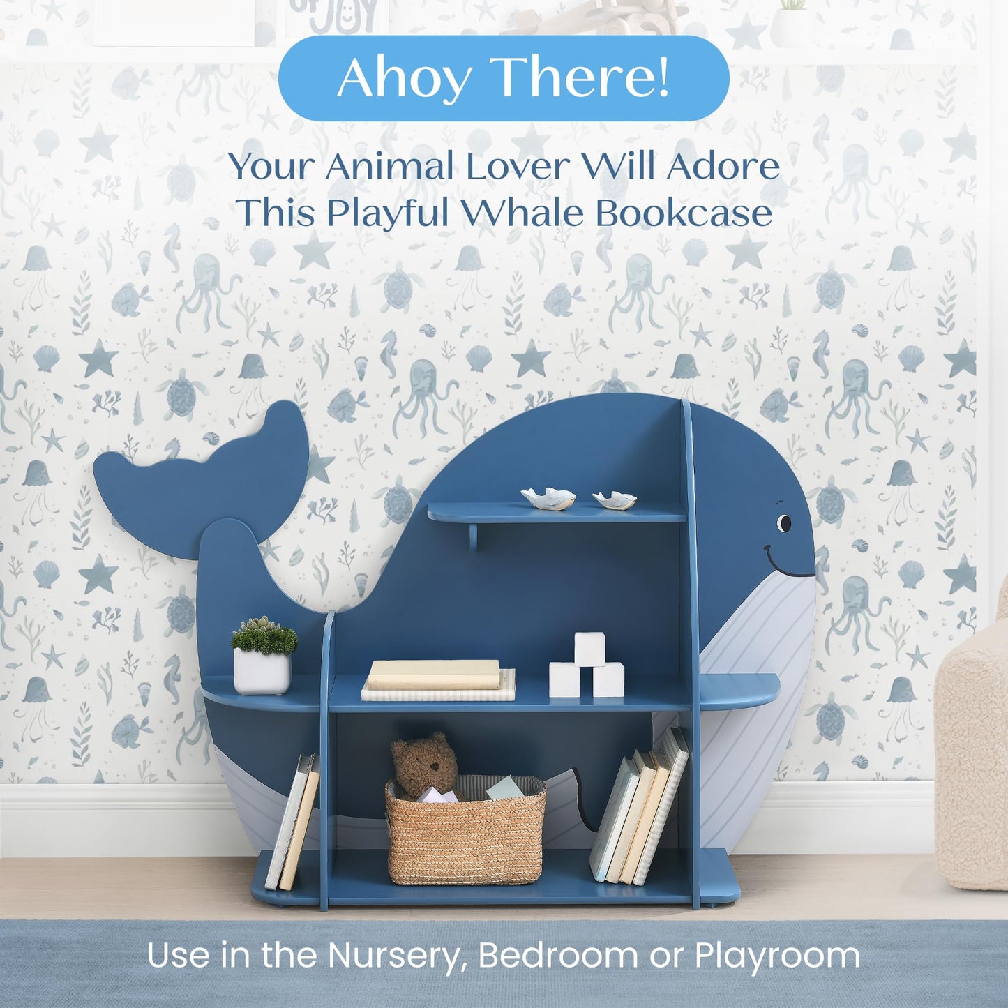 Kids Bookcase With Open Shelves for Easy Storage