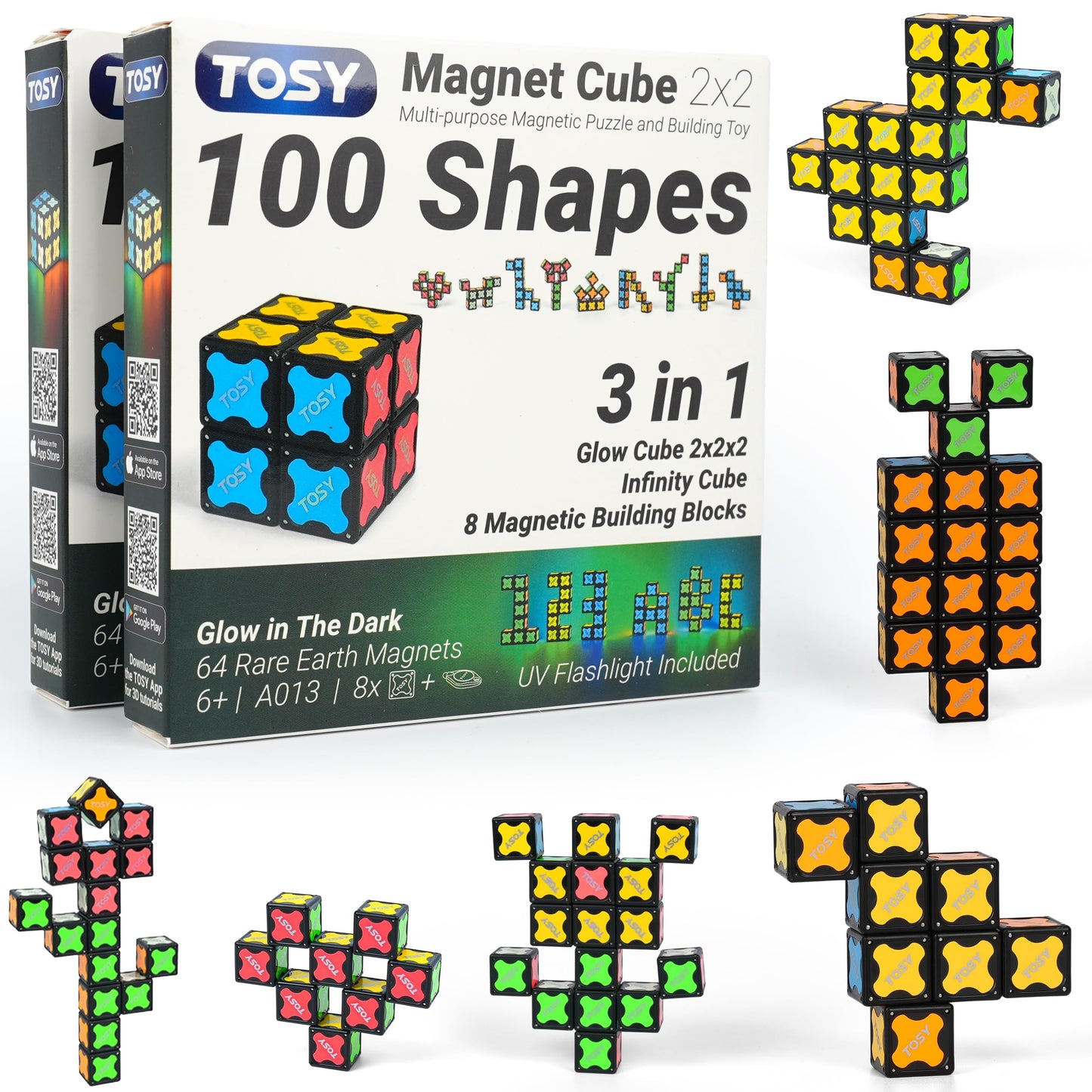 Magnetic Puzzle Cube With Transformable STEM Play