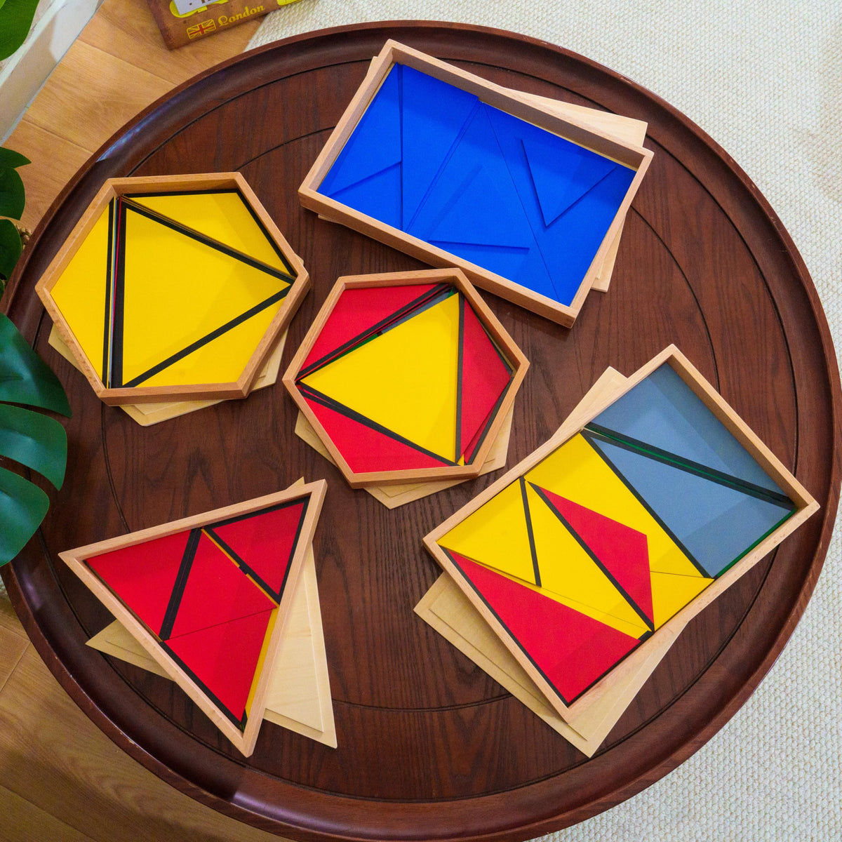 Montessori Constructive Triangles 5-Piece Box Set