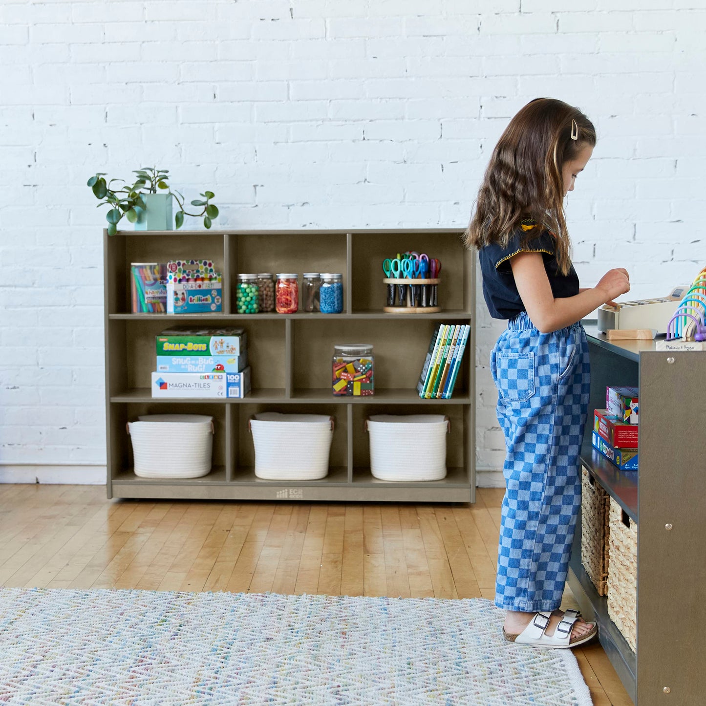 8-Compartment Storage Cabinet With 36-Inch Height