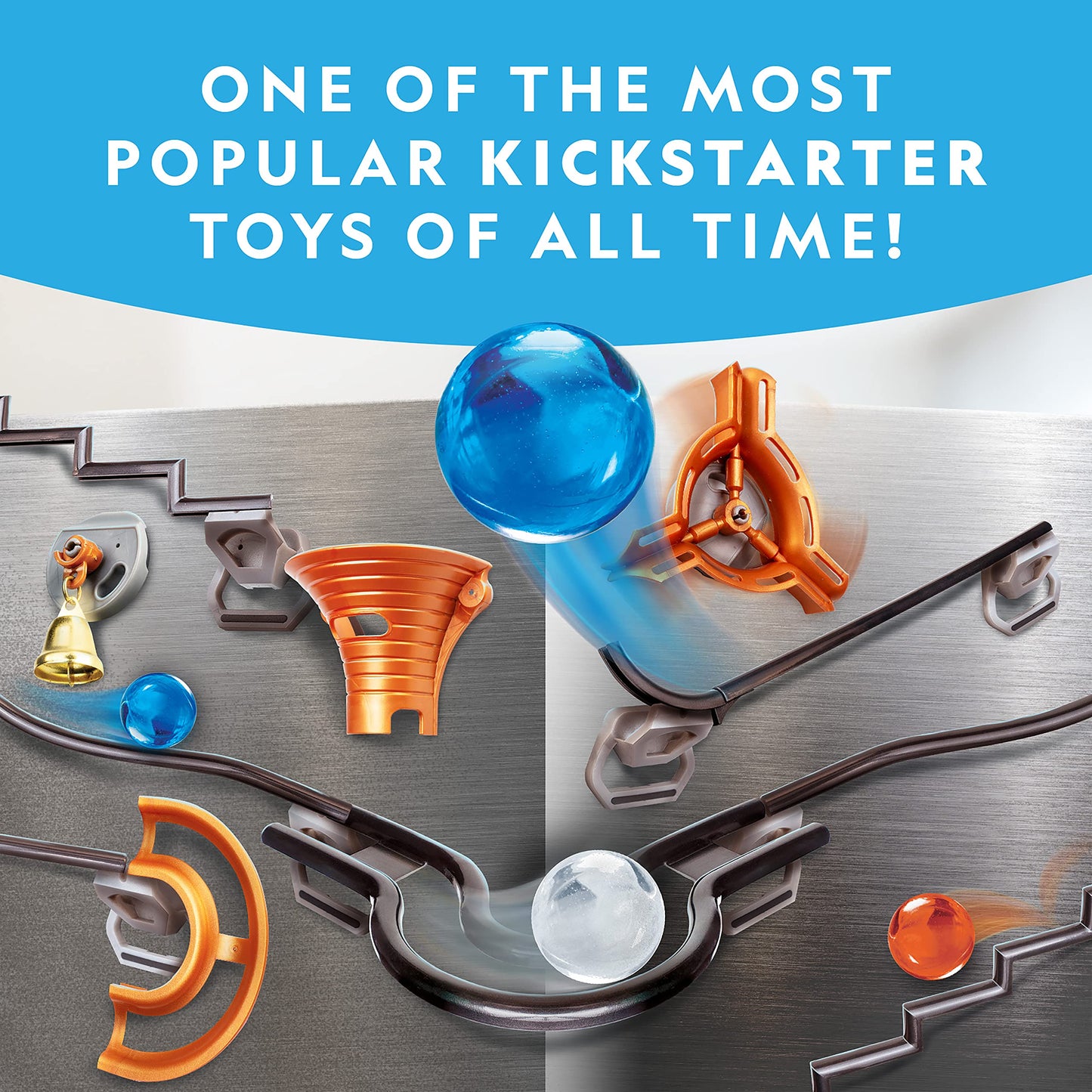 Magnetic Marble Run STEM Building Set With Tracks