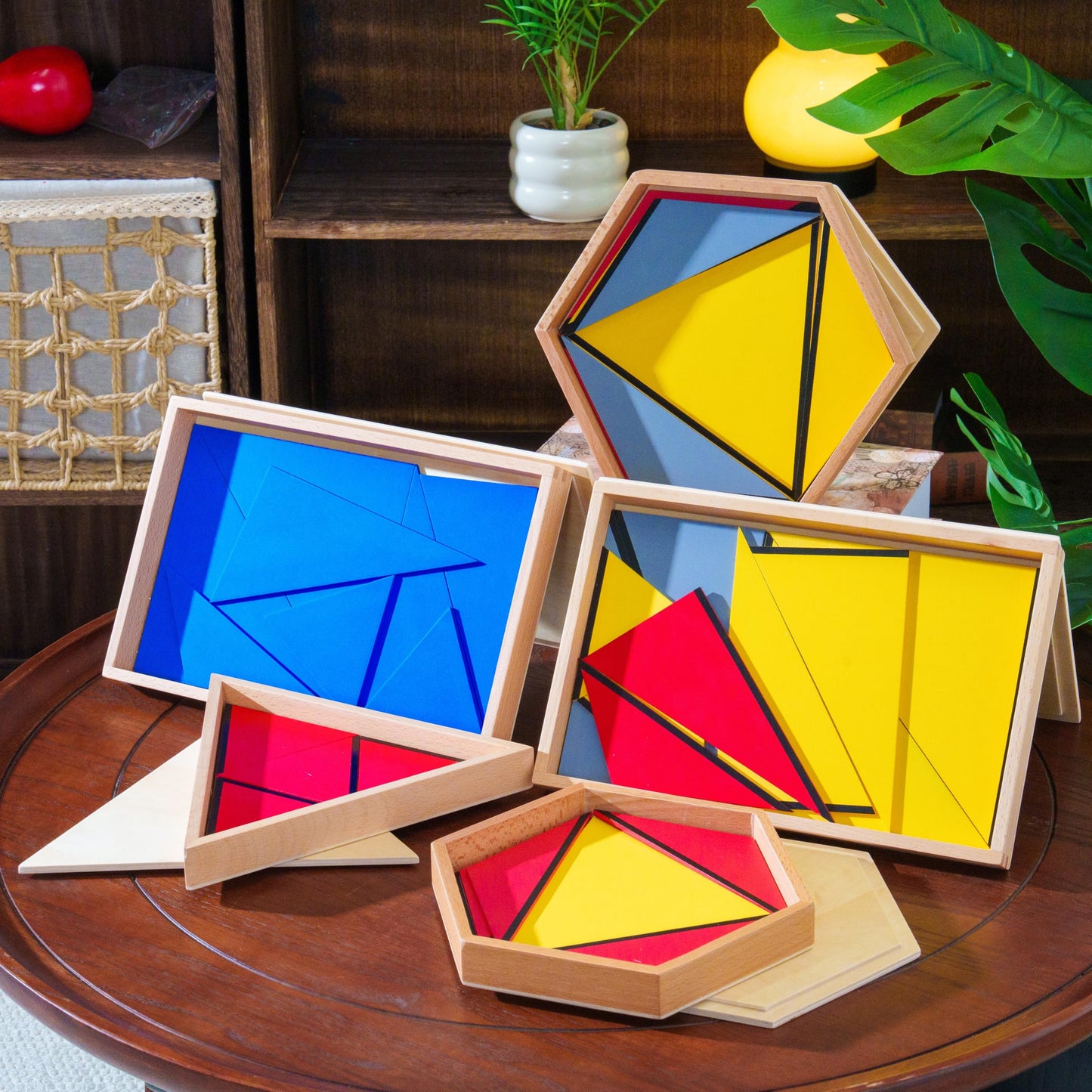 Montessori Constructive Triangles 5-Piece Box Set