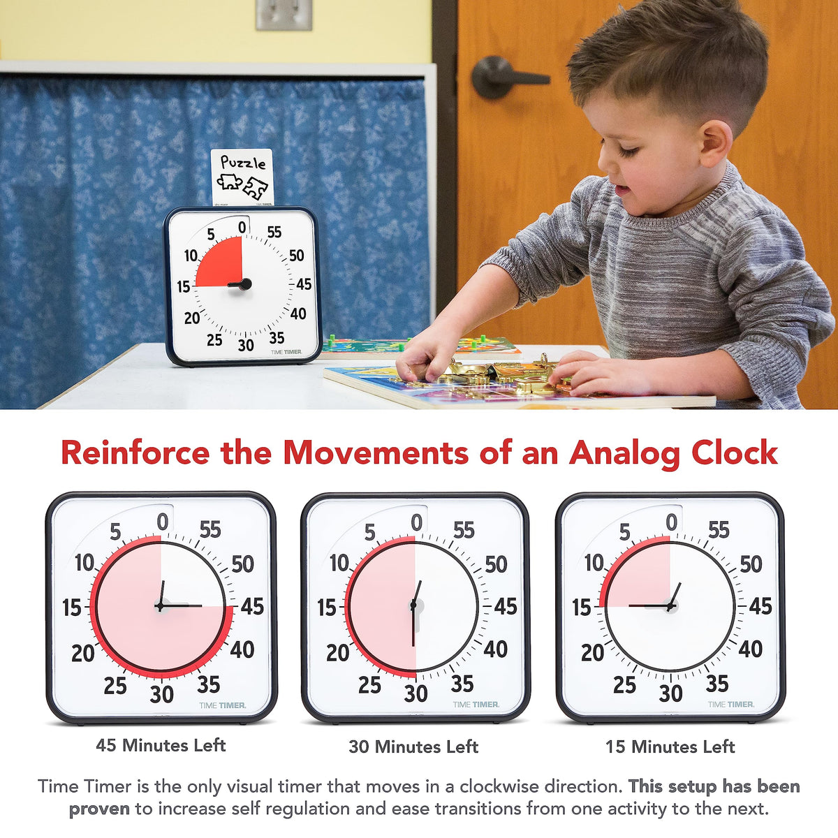 Visual Countdown Timer With Dry Erase Activity Card